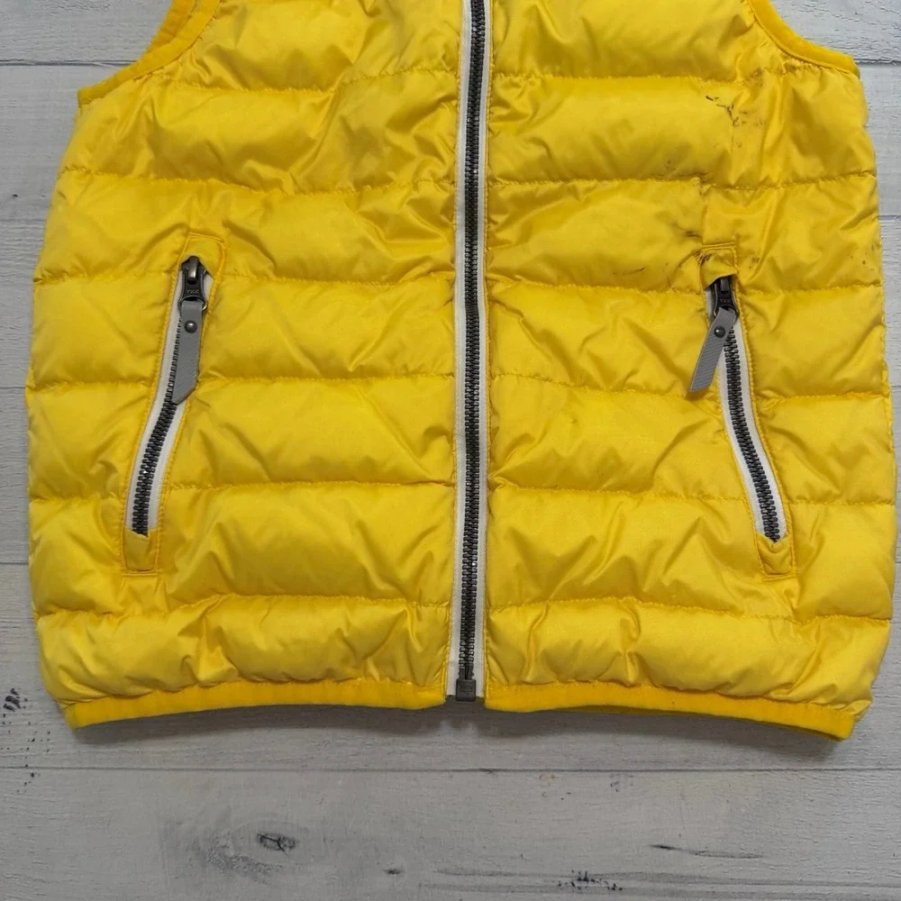 Hanna Andersson kids yellow down puffer vest 6/7‎